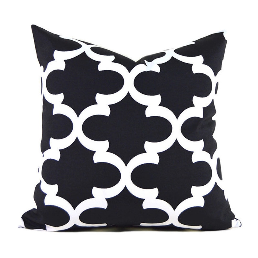 Indoor Pillow Covers Decorative Home Decor Art Deco Black Etsy