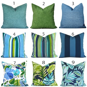 Decorative Outdoor Pillow Cover with Zippers, Easy to Use & Washable, Pick Your Favorites