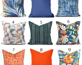 Outdoor Pillow Cover with Zippers, Easy to Use & Washable, Pick Your Favorites