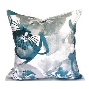 Indoor Pillow Cover Decorator Home Decor Throw Pillow Blue Grey Waldman Ocean