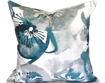 Indoor Pillow Cover Decorator Home Decor Throw Pillow Blue Grey Waldman Ocean