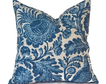 Zippered Outdoor Pillow Covers Quickly Delivered, Budget-Friendly, Bird Motif, Tucker Indigo