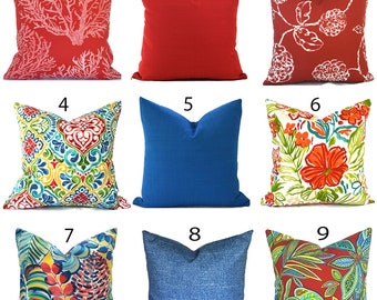 CLEARANCE 16x12 Outdoor Lumbar Pillow Cover Blue Decorative Dash Navy Etsy UK