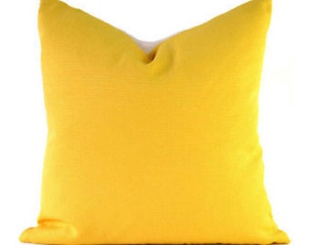 CLEARANCE 12"x12" Outdoor Pillow Covers Decorative Home Decor Designer Throw Sunsetter Yellow