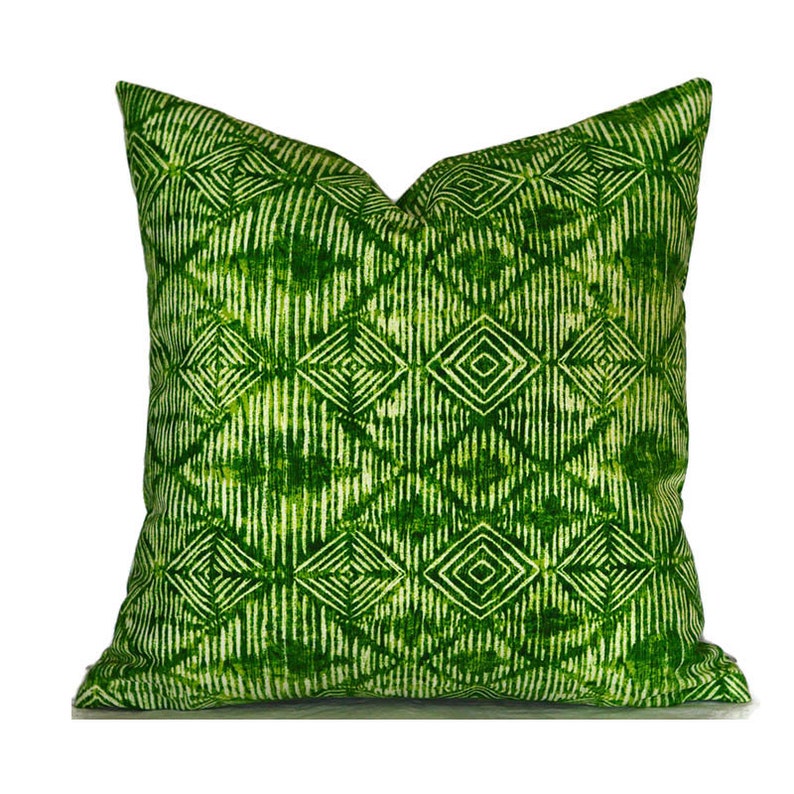 Outdoor Pillow Covers Decorative Home Decor Green Textured Etsy