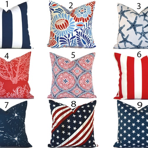 Outdoor Pillow Covers Decorative Home Decor Turquoise Blue and Etsy