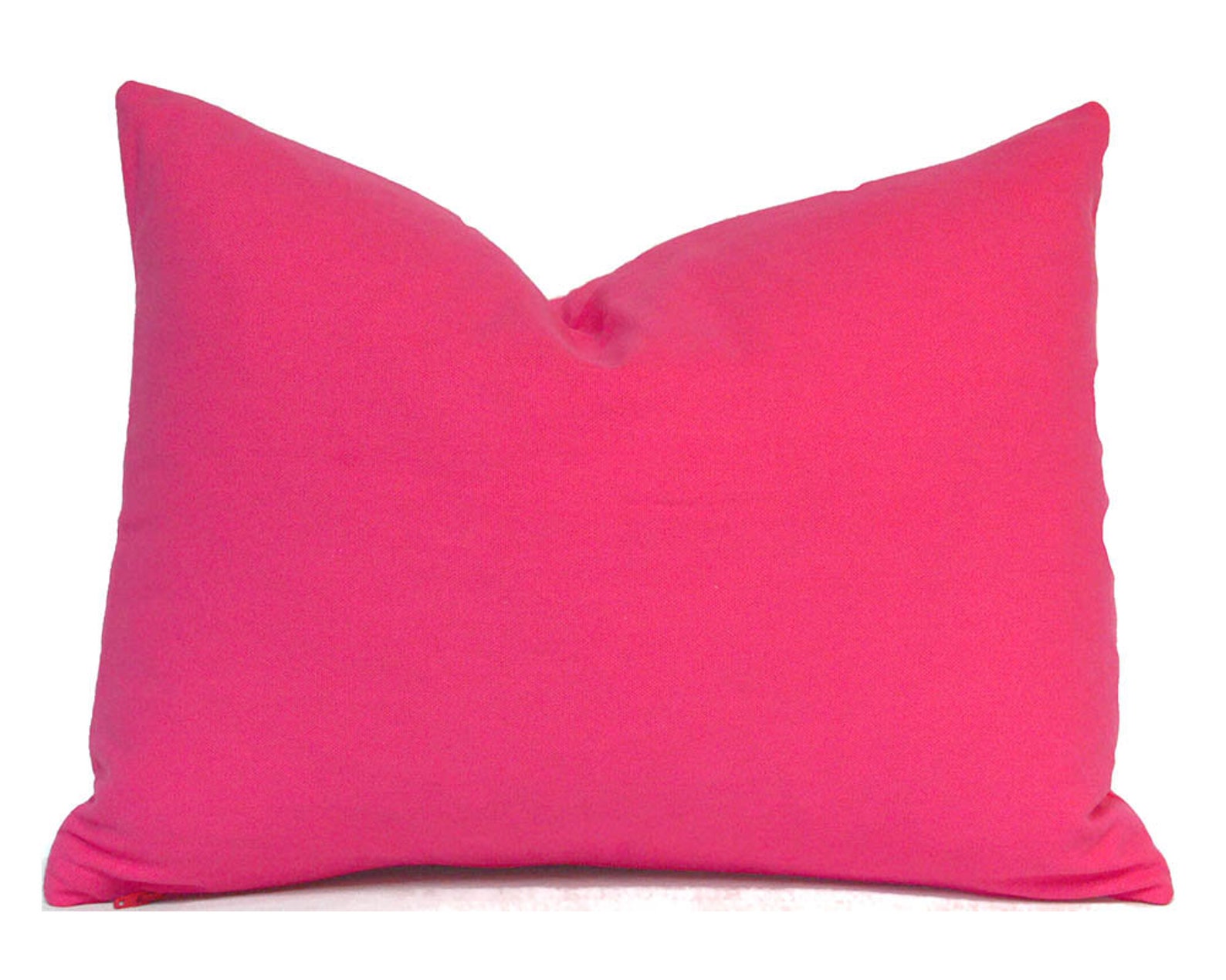 Indoor Hot Pink Decorative Pillow Cover Home Decor Hot Pink Etsy Canada