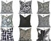 Outdoor Pillow Covers Home Decor Decorative Home Decor  Pillows Black Outdoor Cushion Covers  OD You Choose 