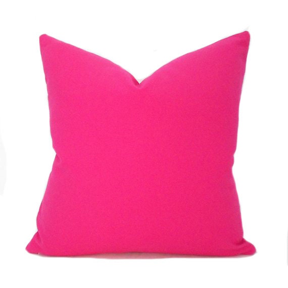 Hot Pink Pillow Covers Any Size Decorative Home Decor Pillow Etsy