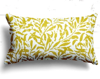 CLEARANCE  24"X12" Limited Edition Indoor Pillow Covers Decorative Home Decor Lumbar Yellow Richloom Quimby Sunny