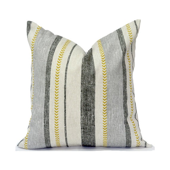 Yellow striped outdoor pillows new arrivals