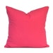 Indoor Hot Pink Decorative Pillow Cover Home Decor Hot Pink Pillow Cover Solid Candy Pink 