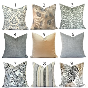 Decorative Outdoor Pillow Cover with Zippers, Easy to Use & Washable, Pick Your Favorites