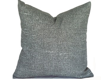 Outdoor Pillow Covers with Zippers, Affordable Home Decor, Easy to Use, Quick Delivery, Solid Grey Tory Charcoal