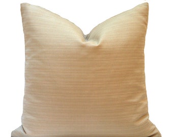Outdoor Pillow Covers with Zipper, Washable, Quick Shipping, Solid La Playa Almond