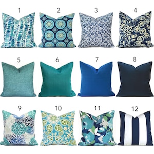 Decorative Outdoor Pillow Cover with Zippers, Easy to Use & Washable, Pick Your Favorites
