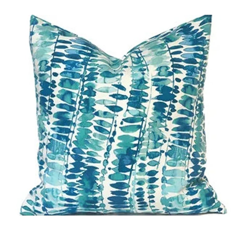 Outdoor Pillow Covers with Zippers, Easy-Use, Affordable Style, Swift Delivery Orange and Turquoise You Choose image 2