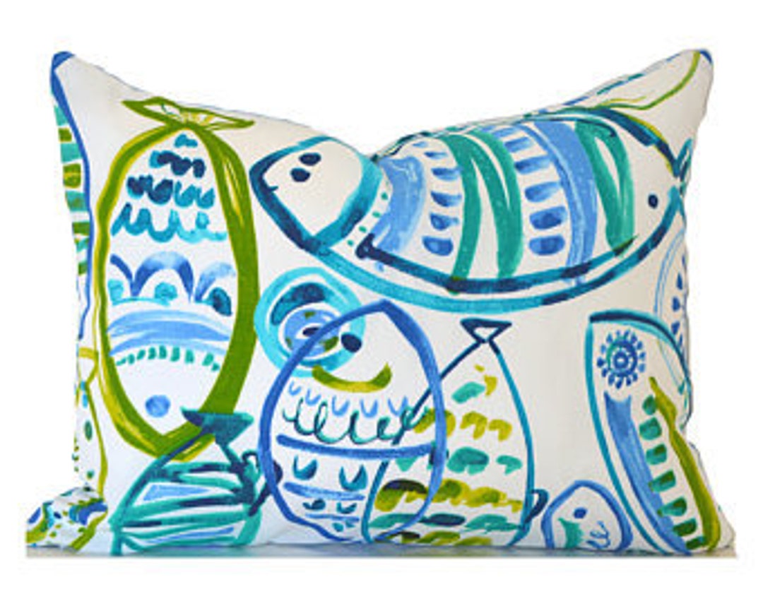 SALE 16x12 Outdoor Lumbar Pillow Cover Decorative Etsy