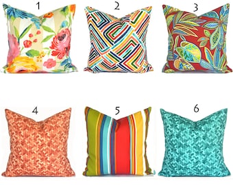 Outdoor Pillow Covers with Zippers, Easy-Use, Affordable Style, Swift Delivery!  Multi You Choose
