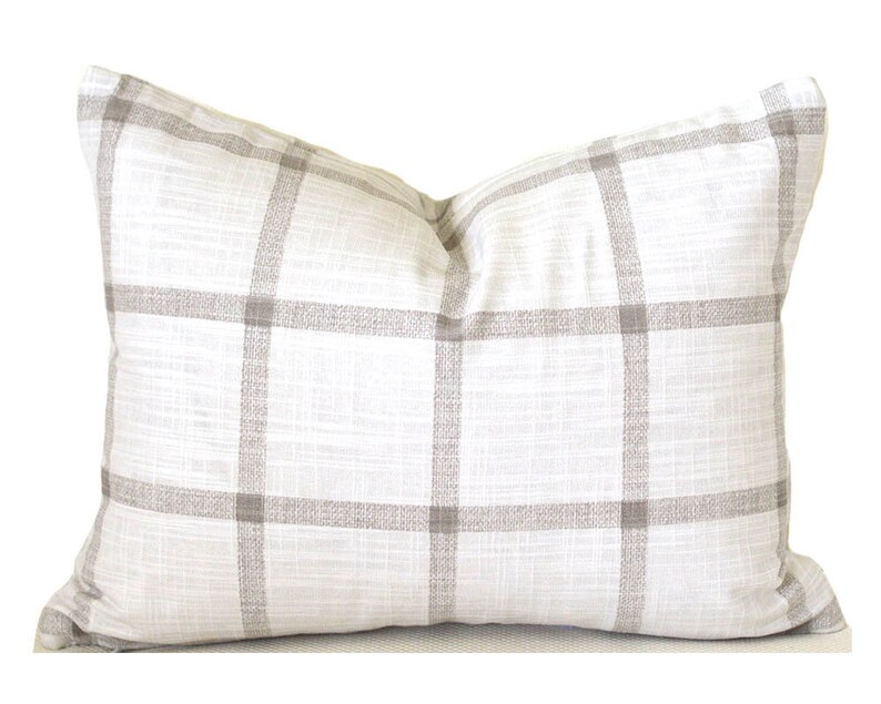 Indoor Farmhouse Pillow Covers Decorative Home Decor Tan Ecru Etsy