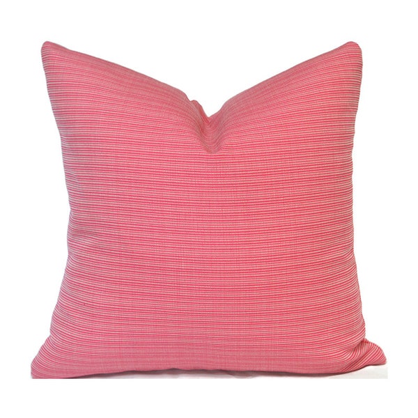 Outdoor Pillow Covers with Zippers, Easy to Change, Affordable Style, Quick Shipping, Solid Pink La Playa Azalia