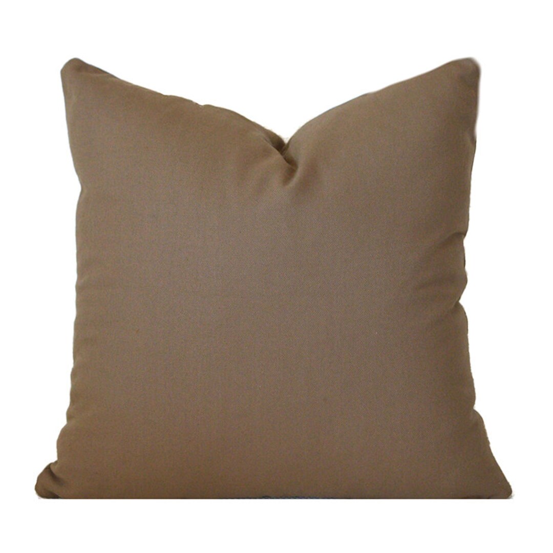 Indoor Pillow Covers Decorative Home Decor Solid Brown Etsy