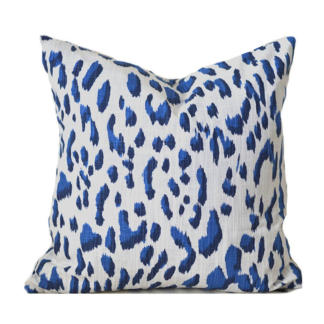 Indoor Pillow Covers Decorative Home Decor Blue Animal Print - Etsy Indoor Pillow Covers Decorative Home Decor Blue Animal Print - Etsy