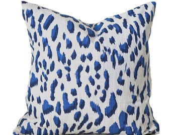 Indoor Pillow Covers Decorative Home Decor Blue Animal Print Designer Throw Pillow Covers Premier Prints Lawson Royal