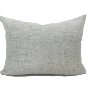 CLEARANCE 16&quot;x12&quot; Outdoor Lumbar Pillow Cover Weavescene Gray