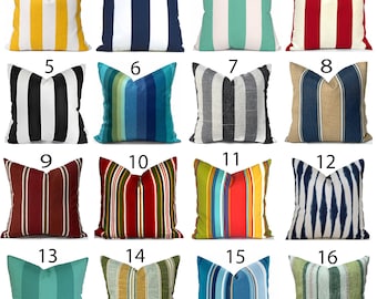 Outdoor Pillow Cover with Zippers, Easy to Use & Washable, Pick Your Favorites