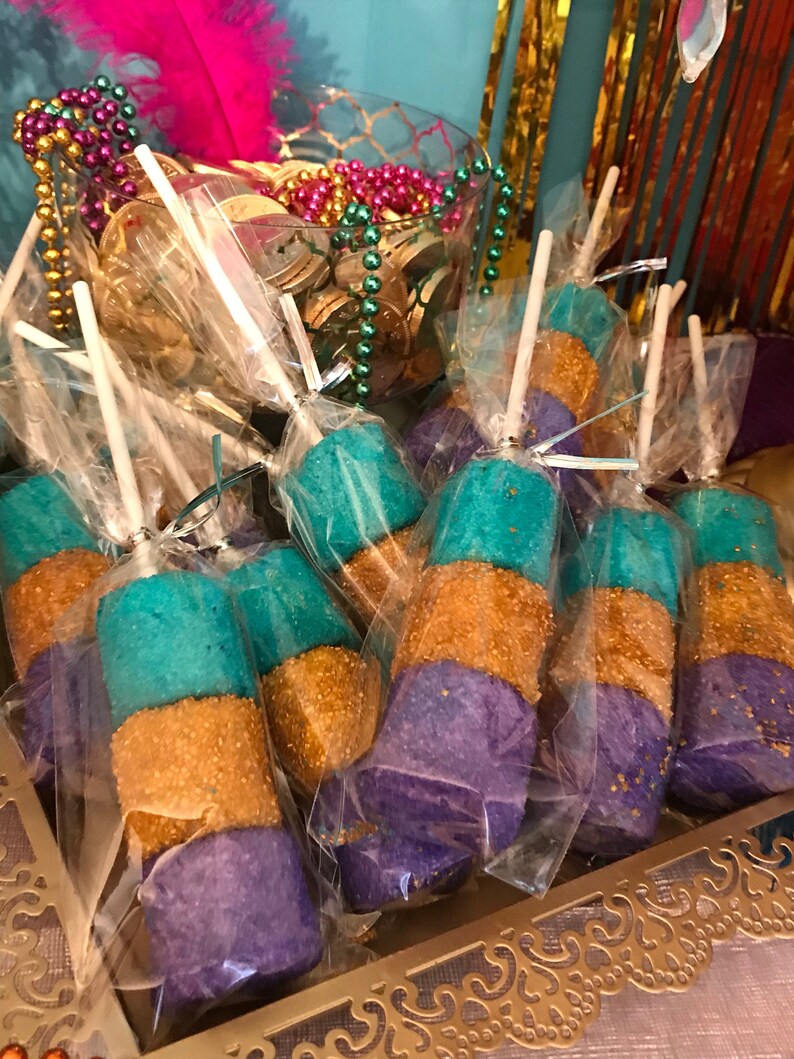 Sugar Coated Marshmallow Pops Birthday Party Wedding