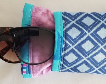 triple eyeglass case