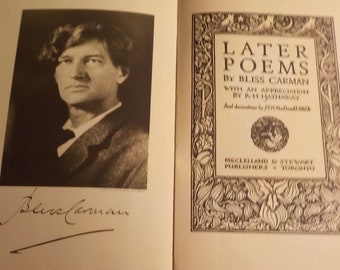 Later Poems by Bliss Carmen, 1921
