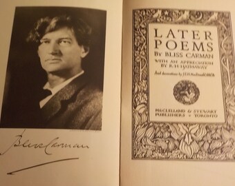 Later Poems by Bliss Carmen, 1921