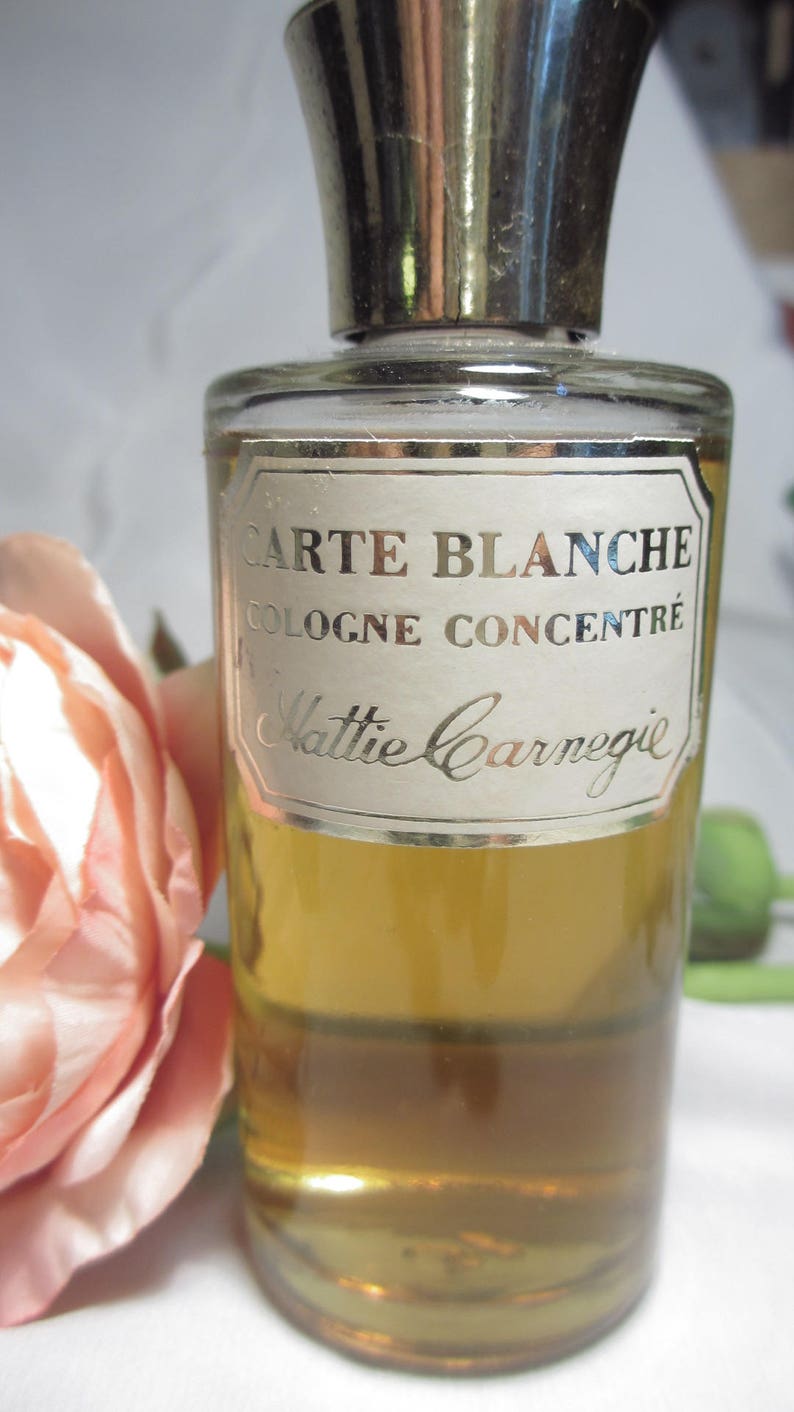 Hattie Carnegie Carte Blanche Vintage Perfume Cologne Etsy
