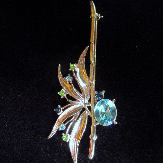 Dramatic Givenchy Rhinestone Brooch Designer Signe