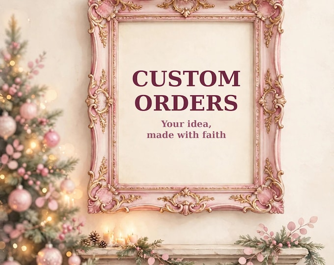 Custom Order | Personalized Faith Blanket, Mug, Pillow, Wrapping Paper & More | Made To Order Christian Gift