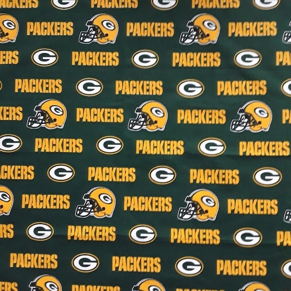 Bandana - Green Bay Packers - 22"x22" - NFL- Licensed Fabric - 100% Cotton