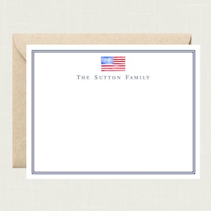 Patriotic Stationery | Patriotic Stationary | Patriotic Note Cards | Patriotic Gifts | American Flag Stationary USA Flag AS-1626