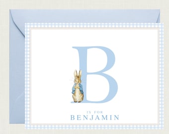 Peter Rabbit Baby Shower Thank You Cards | Peter Rabbit Nursery | Peter Rabbit Birthday Thank You Cards Beatrix Potter Baby BS-3122B FOLD