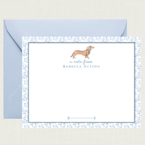 Personalized Dog Stationary | Dachshund Stationery | Dachsund Cards | Dachsund Gifts | Dachsund Notecards | Dog Gifts | Miniature Dachshund