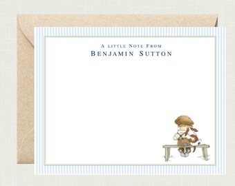 Personalized Dog Stationary | Personalized Dog Stationery | A Boy and His Dog Note Cards for Boys | Dog Notecards | Dog Thank You