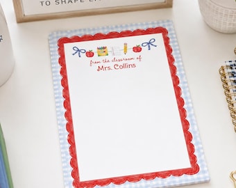 Teacher Notepad | Back to School Gift | Teacher Notes | Teacher Notepad Personalized | Teacher Gifts | Teacher Christmas Gifts  ANO-2363