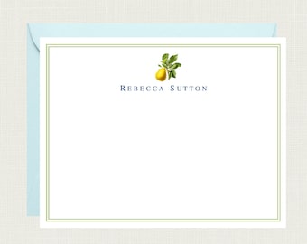 Personalized Pear Note Cards | Pear Notecards | Pear Stationary | Pear Stationery | Oregon Pear Notes | Pear Gifts  AS-1614