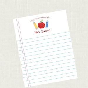 Teacher Notepad | Teacher Note Pad | Teacher Notes | Teacher Notepad Personalized | Teacher Gifts | Teacher Christmas Gifts  ANO-1627