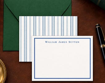 Personalized Stationery for Men | Personalized Note Cards with Envelopes for Men | Personalized Stationary for Him Corporate Gifts | AS-2337
