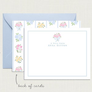 Personalized Floral Stationery | Floral Note Cards | Flower Stationery | Monogram Stationary | Monogram Floral Notecards | Floral GIfts