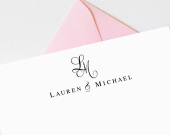 Wedding Thank You Cards | Personalized Wedding Stationery | Wedding Note Cards |  Bridal Shower Thank You Cards AS-1901