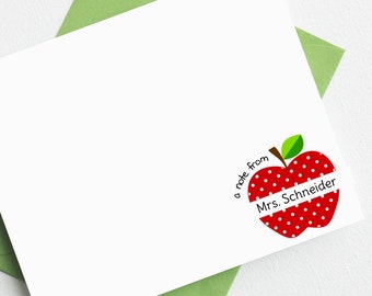 Personalized Teacher Notes | Personalized Teacher Gifts | Teacher Stationery | Teacher Christmas Gifts | Teacher Gifts AS-1704