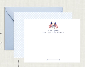 Patriotic Stationery | Patriotic Stationary | Patriotic Note Cards | Patriotic Gifts | American Flag Stationary USA Flag | Patriotic Gift
